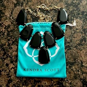 Kendra Scott Harlow Necklace in Black Onyx with Gold